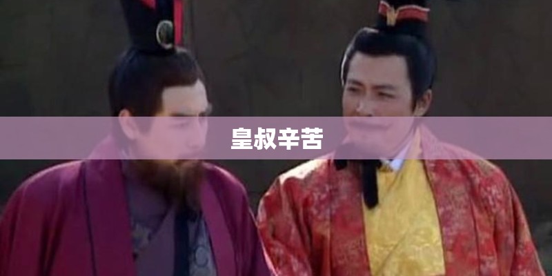 皇叔辛苦