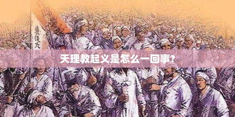 天理教起义是怎么一回事？