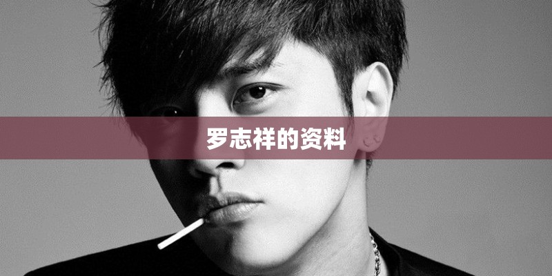 罗志祥的资料