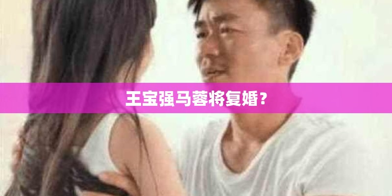 王宝强马蓉将复婚？
