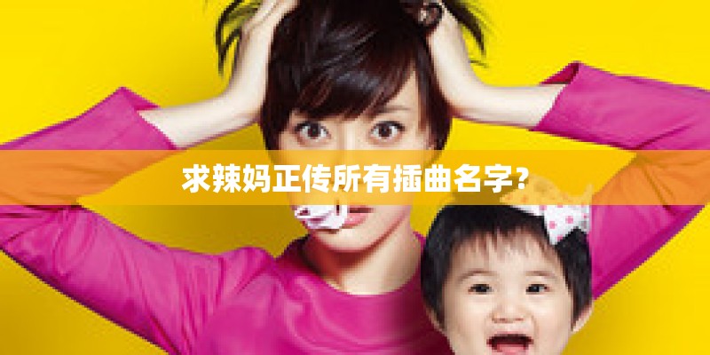 求辣妈正传所有插曲名字？