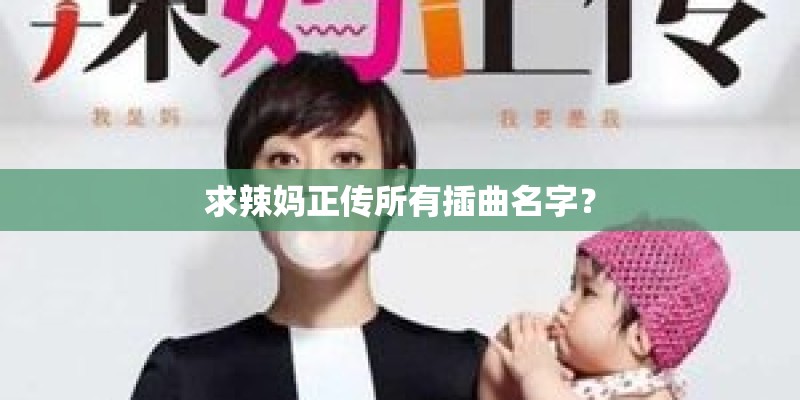 求辣妈正传所有插曲名字？