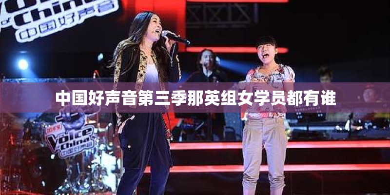 中国好声音第三季那英组女学员都有谁