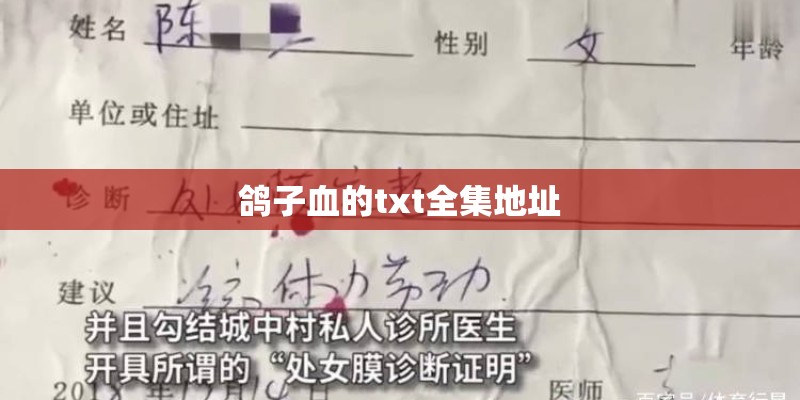 鸽子血的txt全集地址